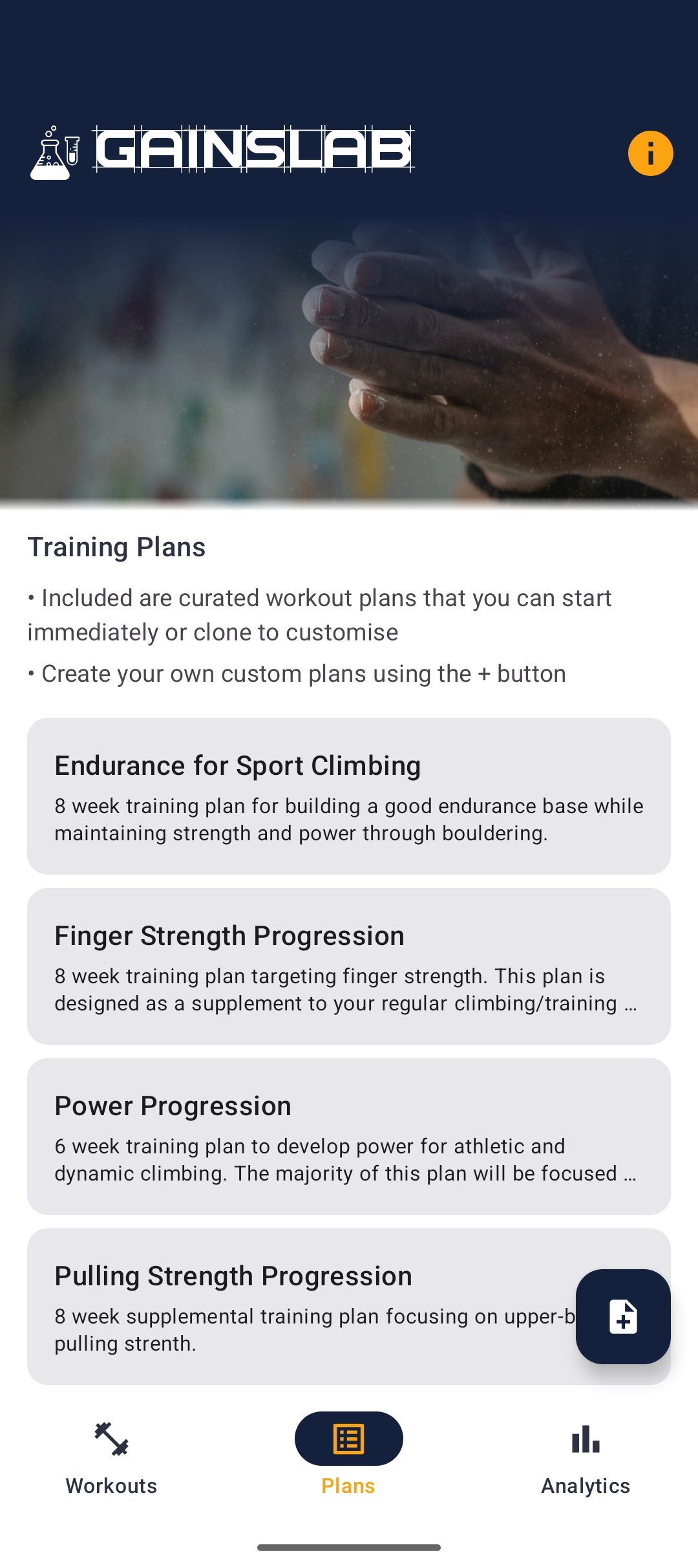 GainsLab App Screenshot